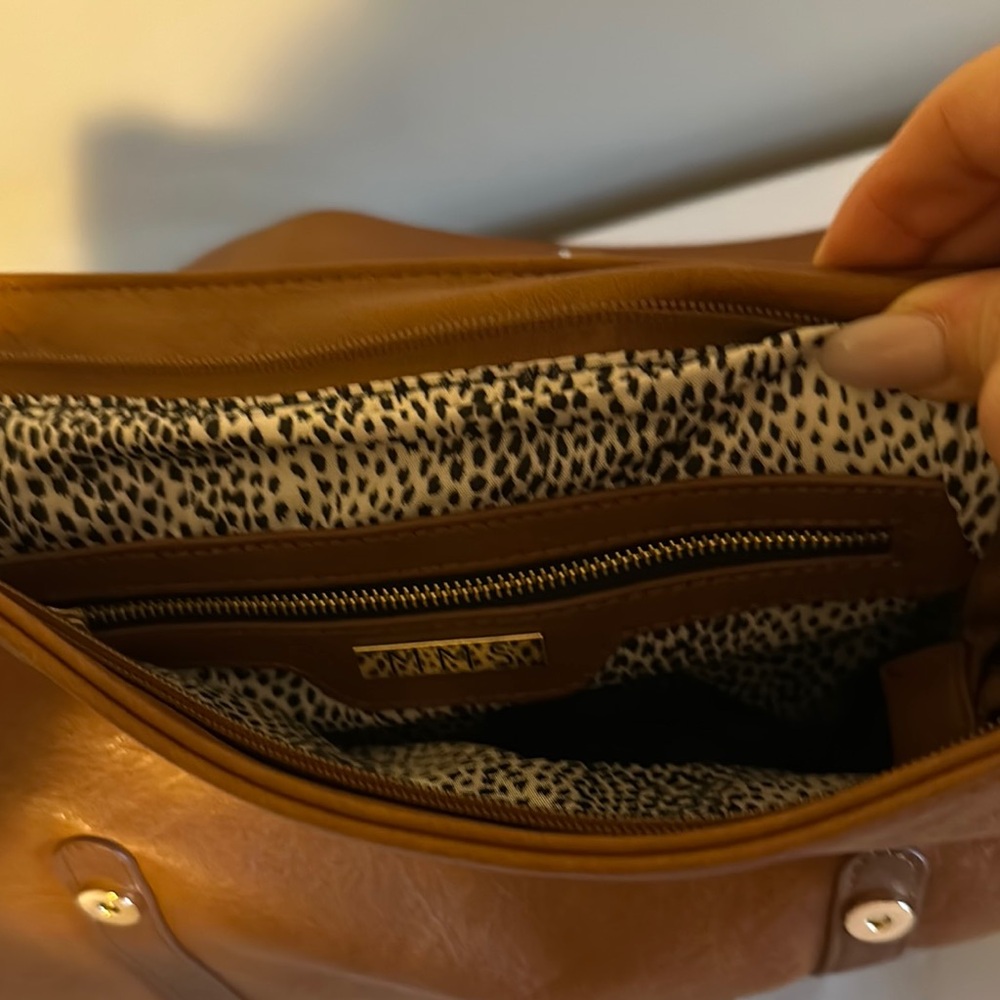 New with tags MMS Design Studio Brown Leather Backpack - Picture 5 of 8